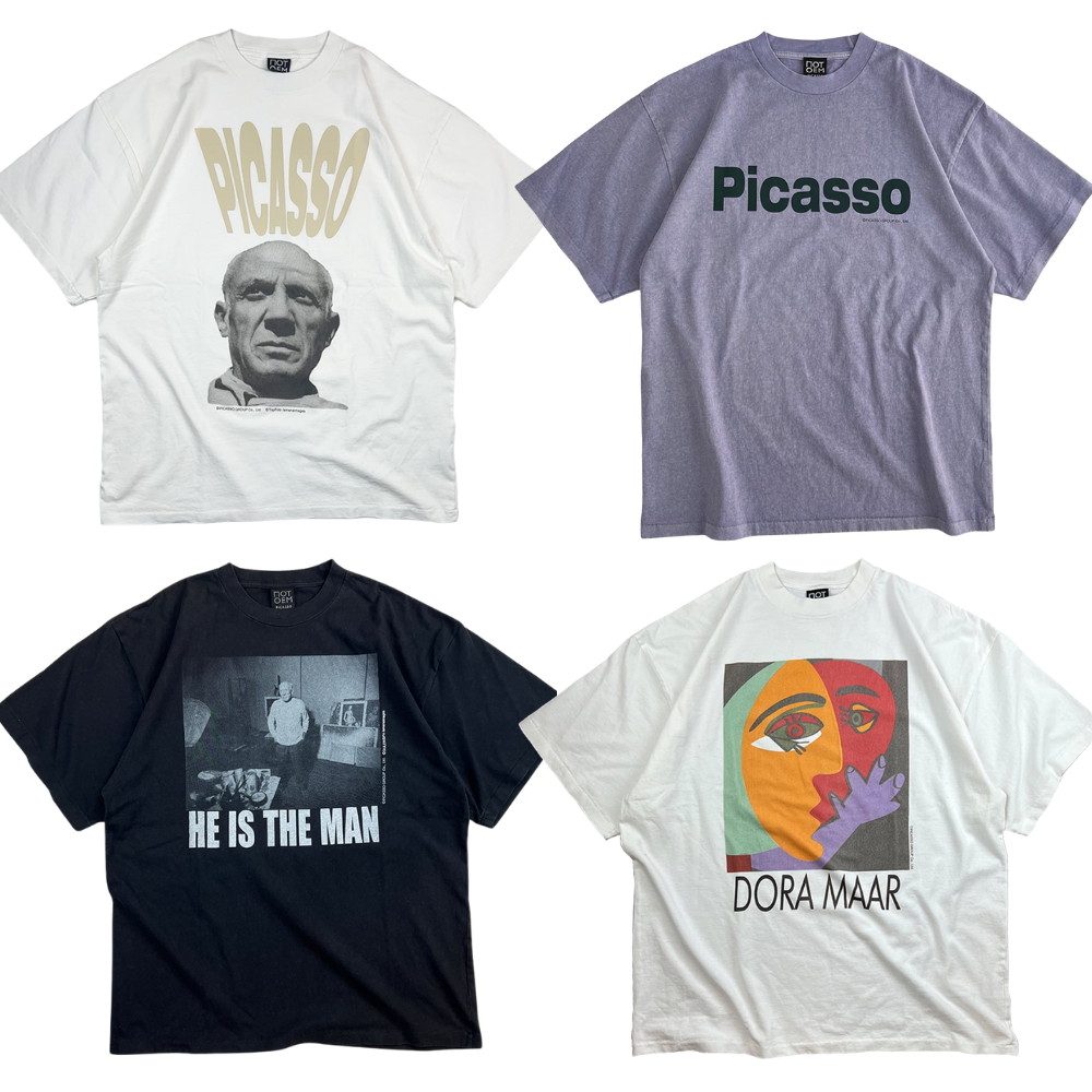 入手困難 即納 送料無料 Picasso × REASON Tシャツ 公式 コラボ REASON × Pablo Ruiz Picasso Tシャツ 半袖 大きいサイズ パブロ