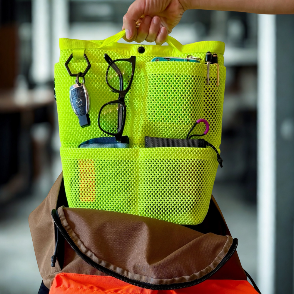 ネオンメッシュ・バッグインバッグ 縦型（HATCH限定商品）