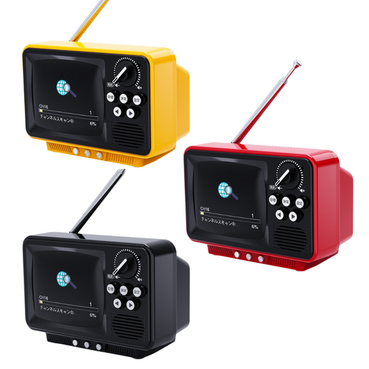 レトロかわいい、手のひらワンセグTV