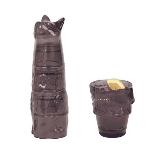 重ねると猫の姿になるスタッキンググラス