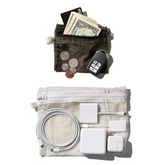 ユーズドパラシュート生地のポーチ