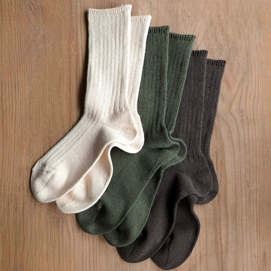 美濃和紙 ローゲージリブソックス(ユニセックス)