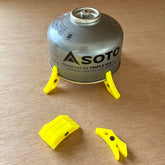 ガス缶用の超小型安定脚 Clip Stabilizer(HATCH限定カラー)