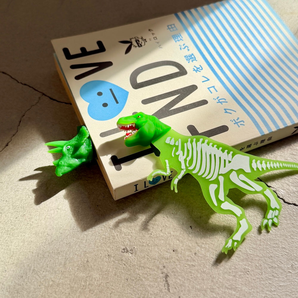 顔出し恐竜の蓄光ブックマーク – HATCH