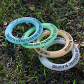 目印になる!遊べる!蓄光シリコンリング(4枚セット)