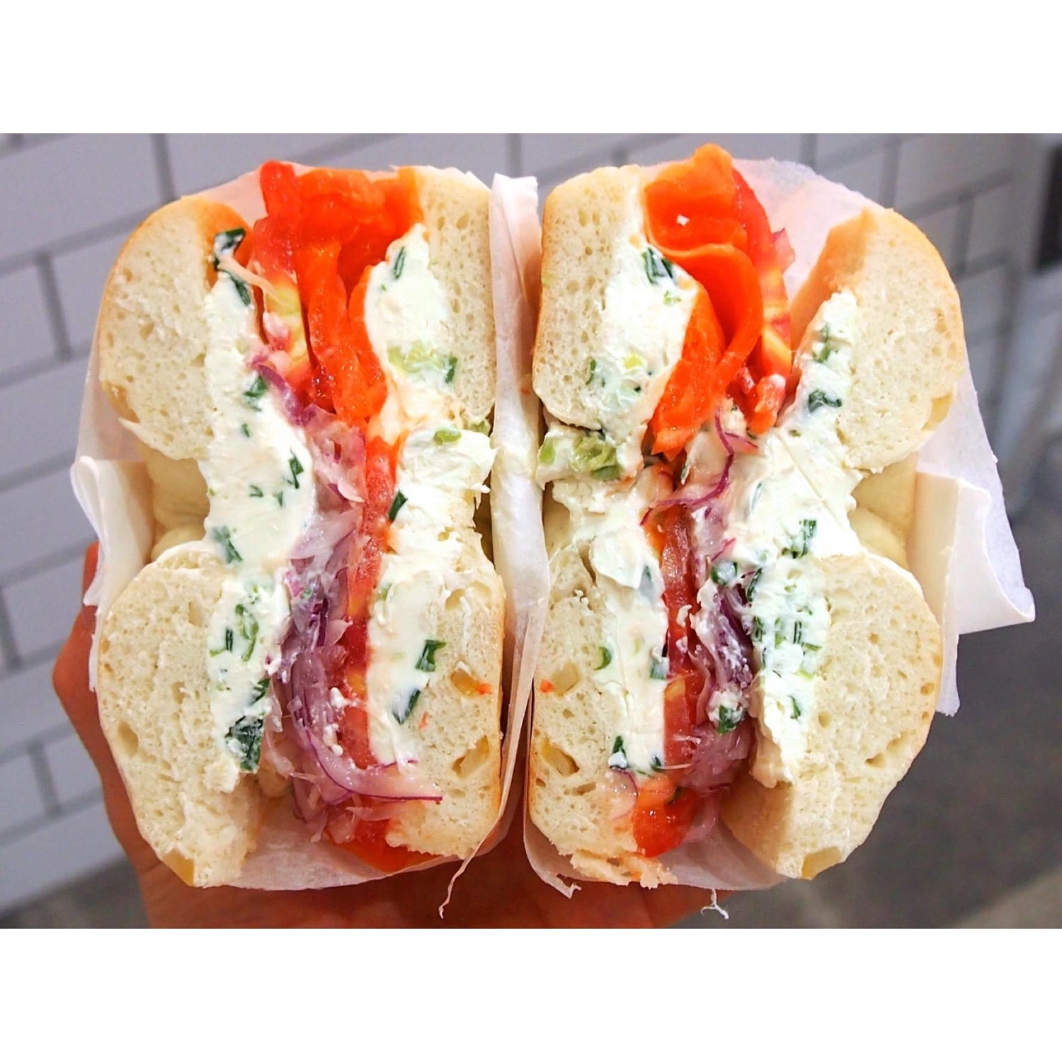 SESAME BAGEL 調理例