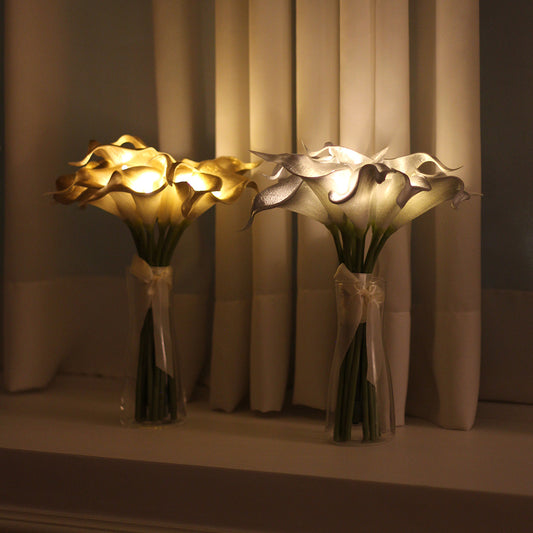 本物のお花のようなLEDライト(シルバー・ゴールド)