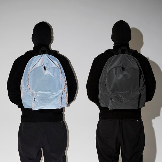 BLACK REFLECTIVE BACKPACK / PACKING