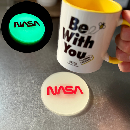 蓄光 × NASA。ずるいコースター。（2個セット）