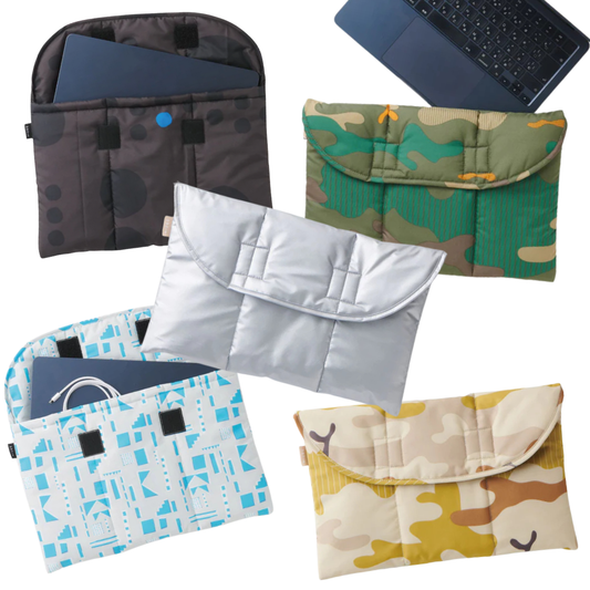 撥水加工のもこもこラップトップスリーブ