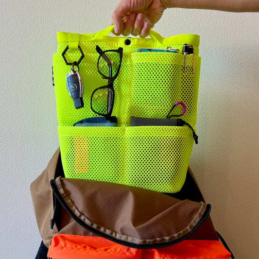 ネオンメッシュ・バッグインバッグ 縦型（HATCH限定商品）
