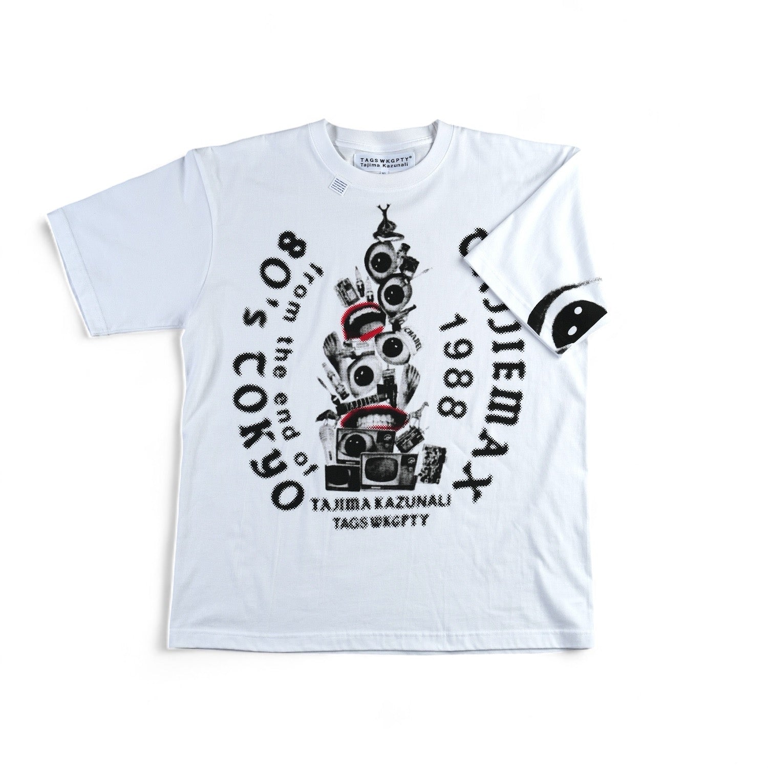 Tシャツ・カットソー HATCHINGROOM Dragon Cards Tee 5FT1825 刺子ポケット付き半袖Tシャツ「ボックス付き」 CHIGIRI CHS46