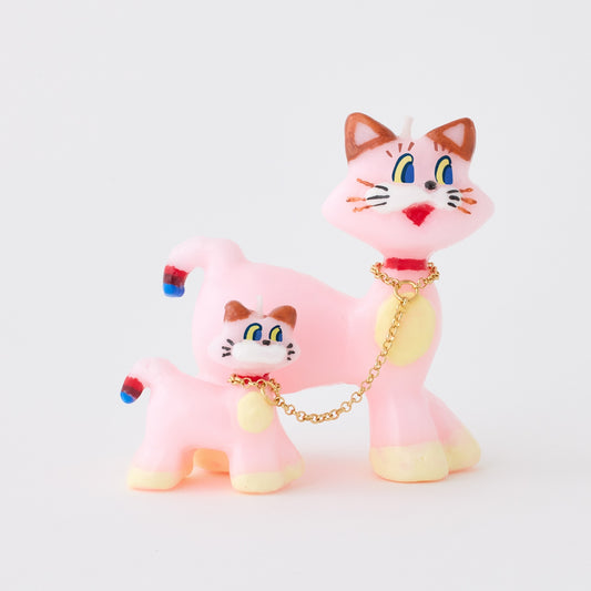 PINK CATS / OLGA GOOSE CANDLE