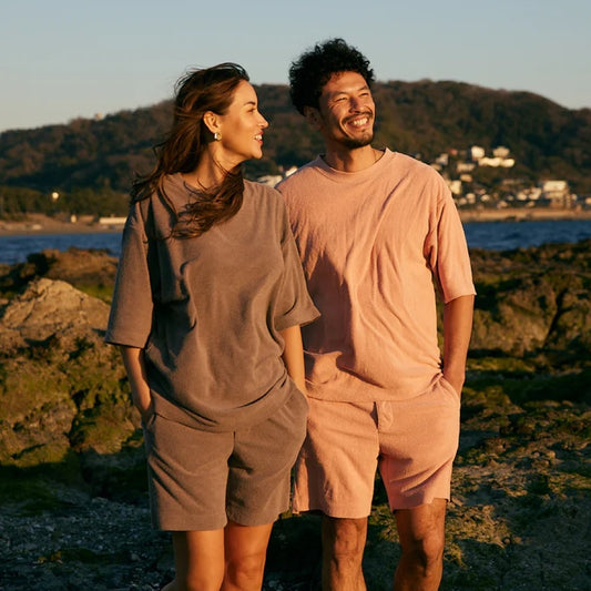 ローシルクパイル プルオーバー・ショートパンツ / KIGINU