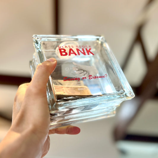 ガラスブロック貯金箱