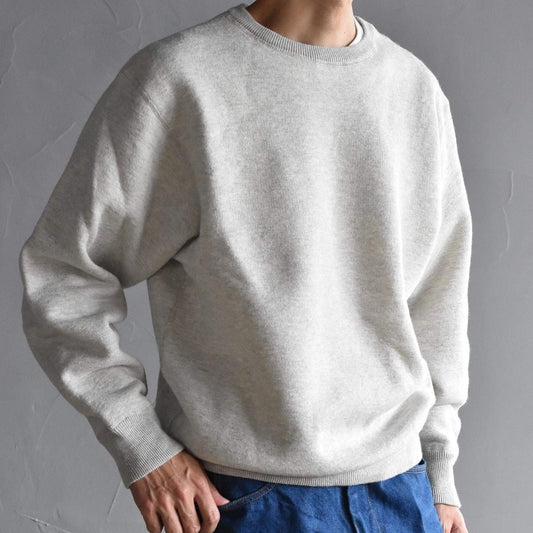 スウェットのように着られるセーター / WLPウールコットンプルオーバー