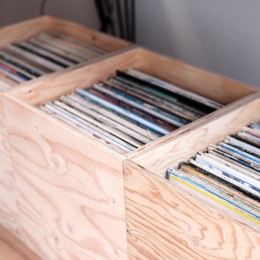 デザインと使い勝手のいいレコードボックス（収納ボックス）